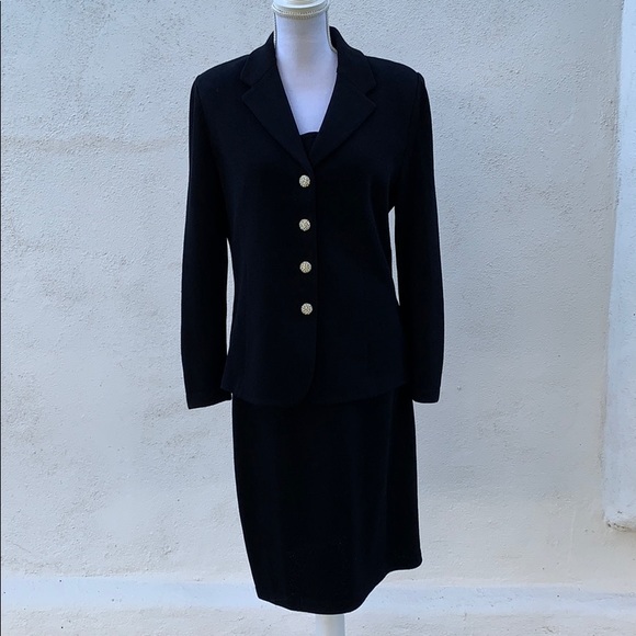 St. John Dresses & Skirts - {St John}Woman’s 3 Piece Black Knit outfit